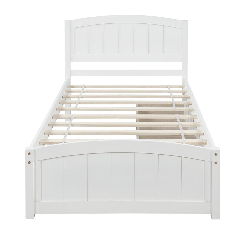 Platform Bed & Headboard, Footboard And Wood Slat Support - R&R Furniture Gallery (Fountain Valley, CA)