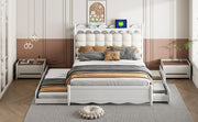 Storage Platform Bed, With 2 Big Drawers, Trundle, One Set Of Sockets & USB Ports - R&R Furniture Gallery (Fountain Valley, CA)