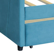Upholstered Daybed With Two Drawers And Wood Slat - R&R Furniture Gallery (Fountain Valley, CA)