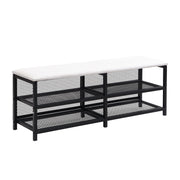 Platform Bed With 2 Tier Storage Shelves, Storage Cabinet - R&R Furniture Gallery (Fountain Valley, CA)