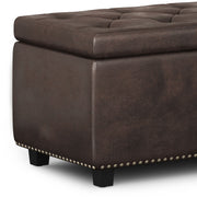 Hamilton - Upholstered Storage Ottoman - R&R Furniture Gallery (Fountain Valley, CA)