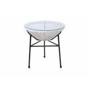 Outdoor Conversation Set With Ergonomic Lounge Chairs And Tempered Glass Table - R&R Furniture Gallery (Fountain Valley, CA)