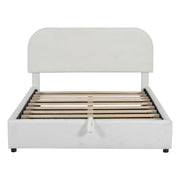 Upholstered Platform Bed With Hydraulic Storage System - R&R Furniture Gallery (Fountain Valley, CA)
