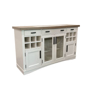 Americana Modern Dining - Buffet Server With Quartz Insert - Cotton - R&R Furniture Gallery (Fountain Valley, CA)