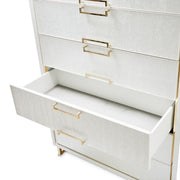 Palm Gate - 6-Drawer Chest - Cloud White - R&R Furniture Gallery (Fountain Valley, CA)
