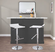 Lumi Source Mirage Ale adjustable bar stool with contemporary design, featuring a sleek seat and adjustable height mechanism.