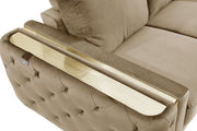 1051 - Contemporary Velvet Sofa - R&R Furniture Gallery (Fountain Valley, CA)