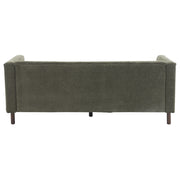 Modern upholstered 3-seater sofa by Noble House with tufted design, ideal for living room seating and stylish home decor.