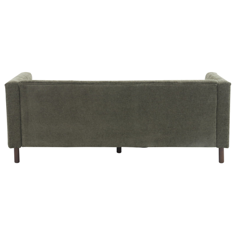 Modern upholstered 3-seater sofa by Noble House with tufted design, ideal for living room seating and stylish home decor.