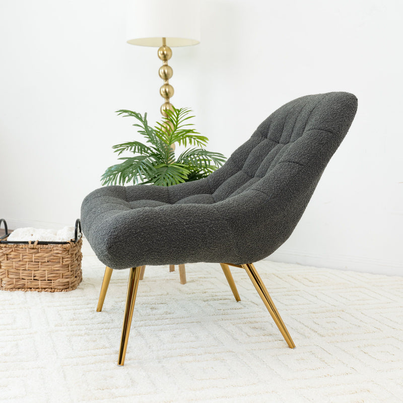 Aubrey - French Boucle Lounge Chair - R&R Furniture Gallery (Fountain Valley, CA)