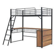 Loft Bed & 3 Layers Of Shelves And L-Shaped Desk - R&R Furniture Gallery (Fountain Valley, CA)