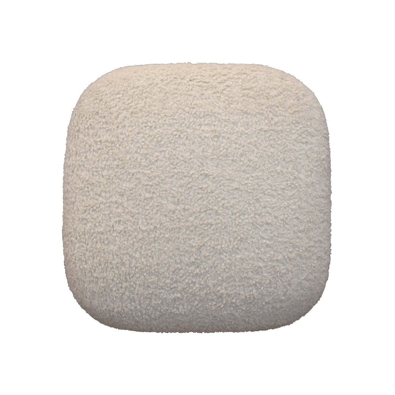 Square Footstool - Cream - R&R Furniture Gallery (Fountain Valley, CA)