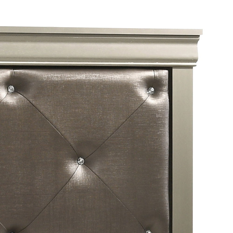 Chic Elegantly Designed Transitional Bed - R&R Furniture Gallery (Fountain Valley, CA)