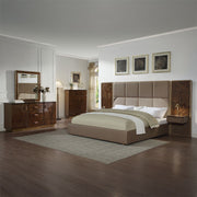 Marcelino - Eastern King Bed - Brown & Beige - R&R Furniture Gallery (Fountain Valley, CA)