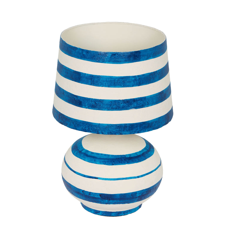 Positano - Striped Papier Mache Table Lamp - R&R Furniture Gallery (Fountain Valley, CA)