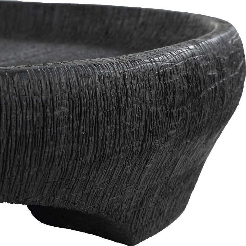 Resonance - Indoor-Outdoor Resin Bowl - Black