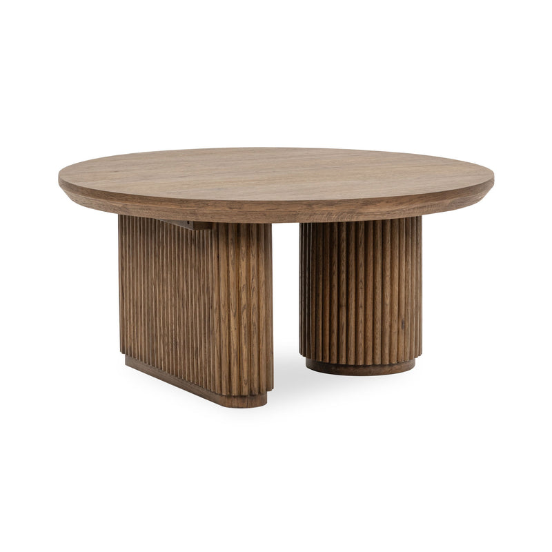 Vander - Solid Wood Round Coffee Table - R&R Furniture Gallery (Fountain Valley, CA)