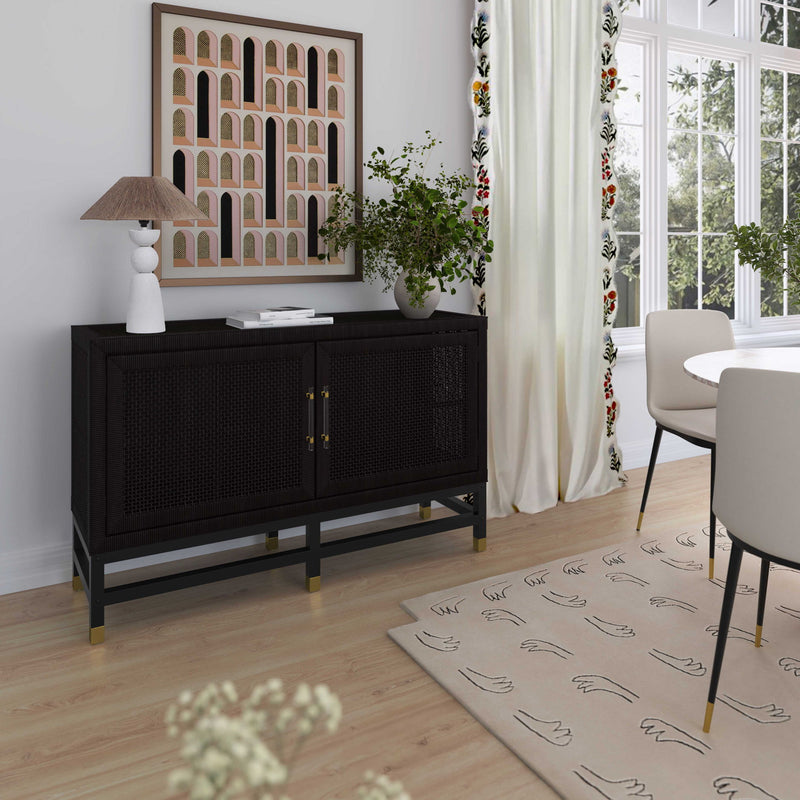 Amara - Woven Rattan Buffet - R&R Furniture Gallery (Fountain Valley, CA)