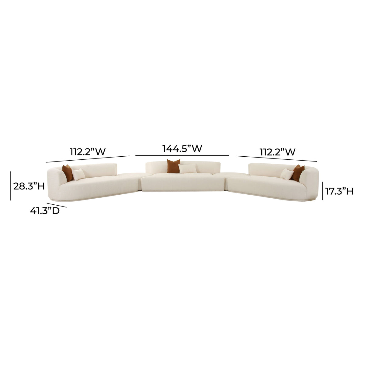 Fickle - Boucle Modular Sectional - R&R Furniture Gallery (Fountain Valley, CA)