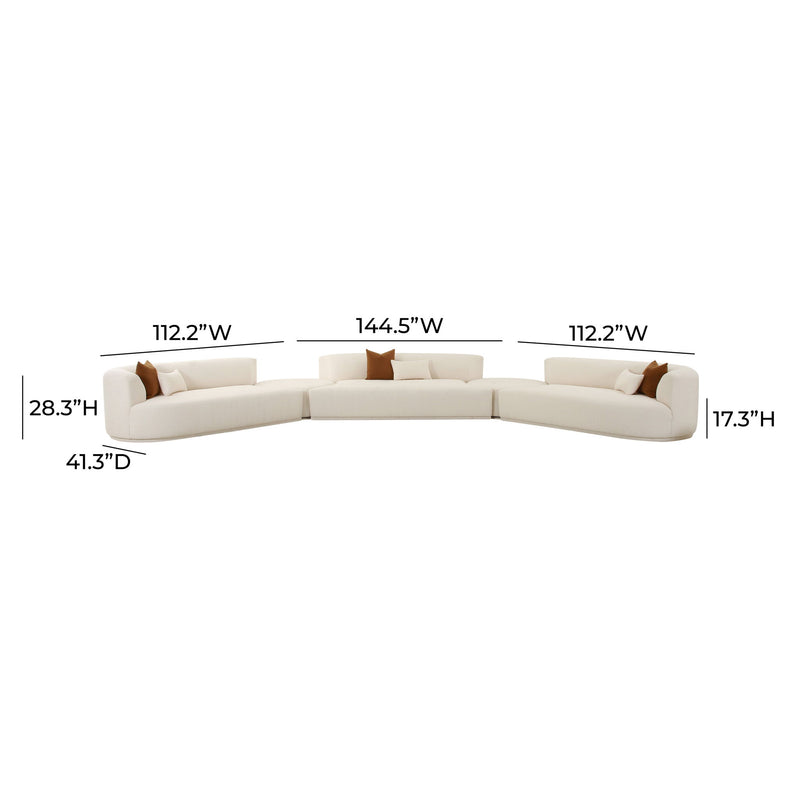 Fickle - Boucle Modular Sectional - R&R Furniture Gallery (Fountain Valley, CA)