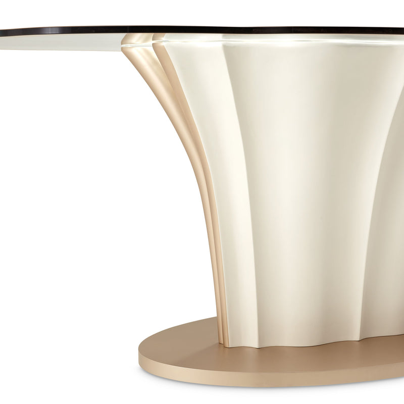 London Place - Entry Table - Creamy Pearl - R&R Furniture Gallery (Fountain Valley, CA)