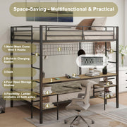 Ethan - Bunk Bed With Desk, Charging Station, Storage Shelves - R&R Furniture Gallery (Fountain Valley, CA)