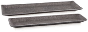 Garekton - Tray Set (Set of 2) - Pewter Finish - R&R Furniture Gallery (Fountain Valley, CA)
