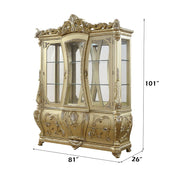 Cabriole - Curio - Gold - R&R Furniture Gallery (Fountain Valley, CA)
