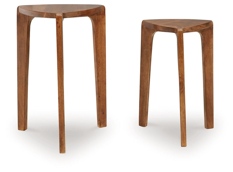 Brynnleigh - Accent Table Set (Set of 2) - Medium Brown - R&R Furniture Gallery (Fountain Valley, CA)
