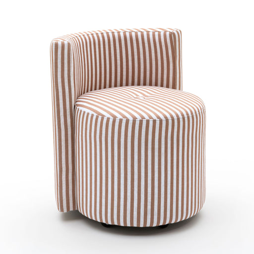 Alyssa striped rolling desk chair by TOV Furniture with a modern design, featuring a cushioned seat and adjustable height.