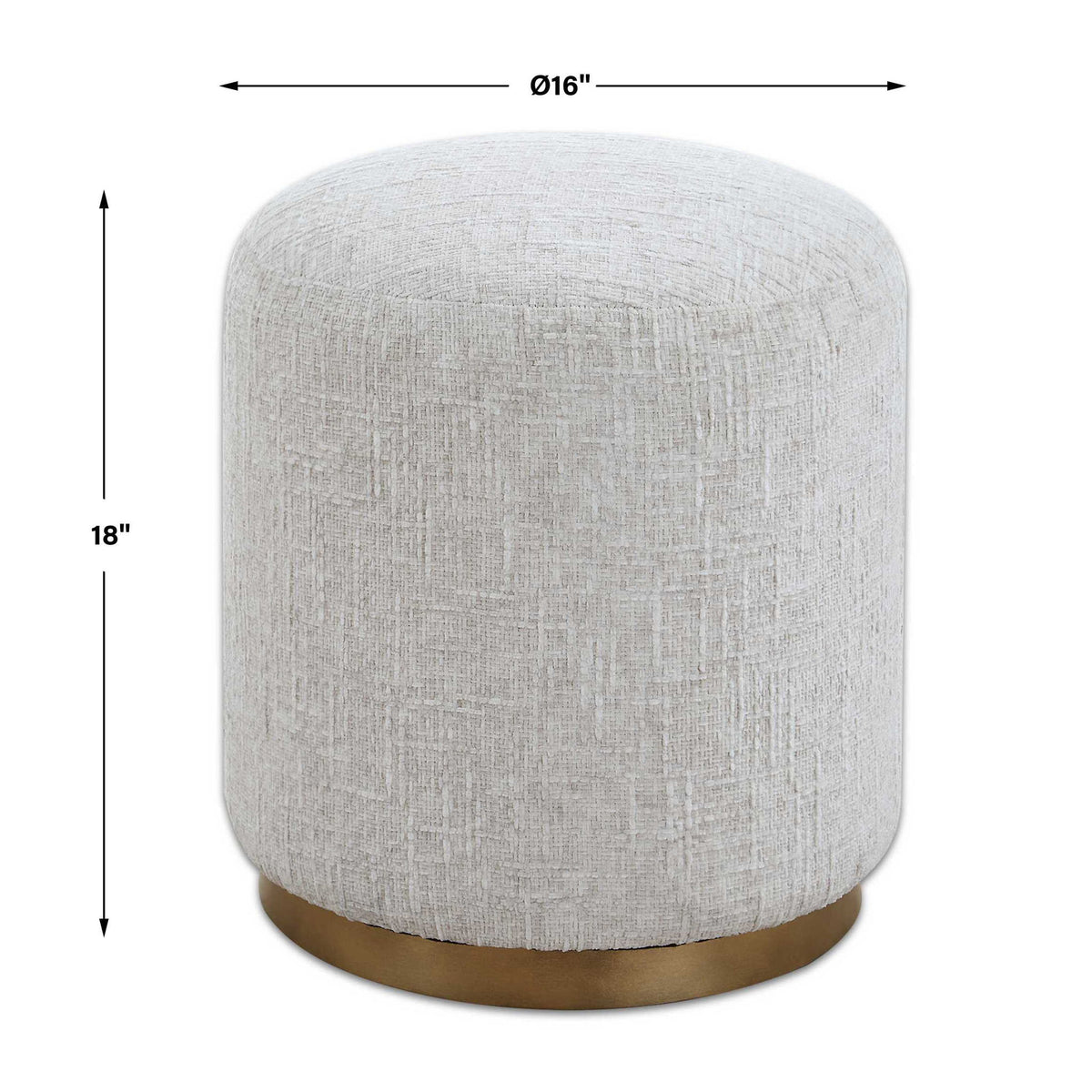 Accent Stool - Off-White