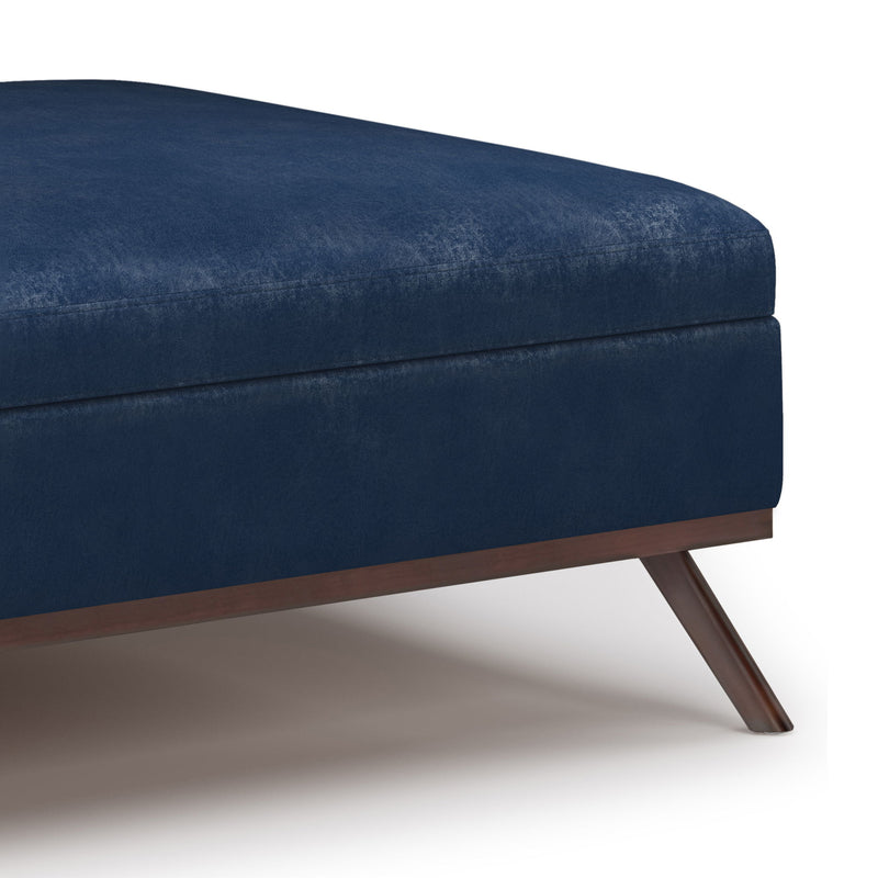 Owen - Multifunctional Square Coffee Table Storage Ottoman - R&R Furniture Gallery (Fountain Valley, CA)