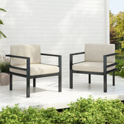 Modern Outdoor Lounge Chair With Aluminum Frame And Weather Resistant Cushions - R&R Furniture Gallery (Fountain Valley, CA)