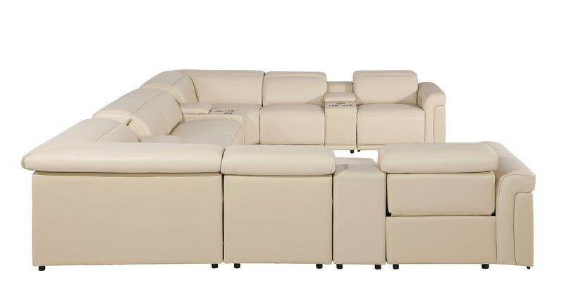 1126 - 12-Piece U-Shaped Sectional Sofa In With 4 Power Recliners & Power Headrests