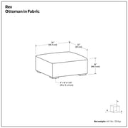 Rex - Ottoman - R&R Furniture Gallery (Fountain Valley, CA)