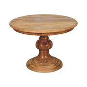 Round Turned Dining Table - Oak - R&R Furniture Gallery (Fountain Valley, CA)