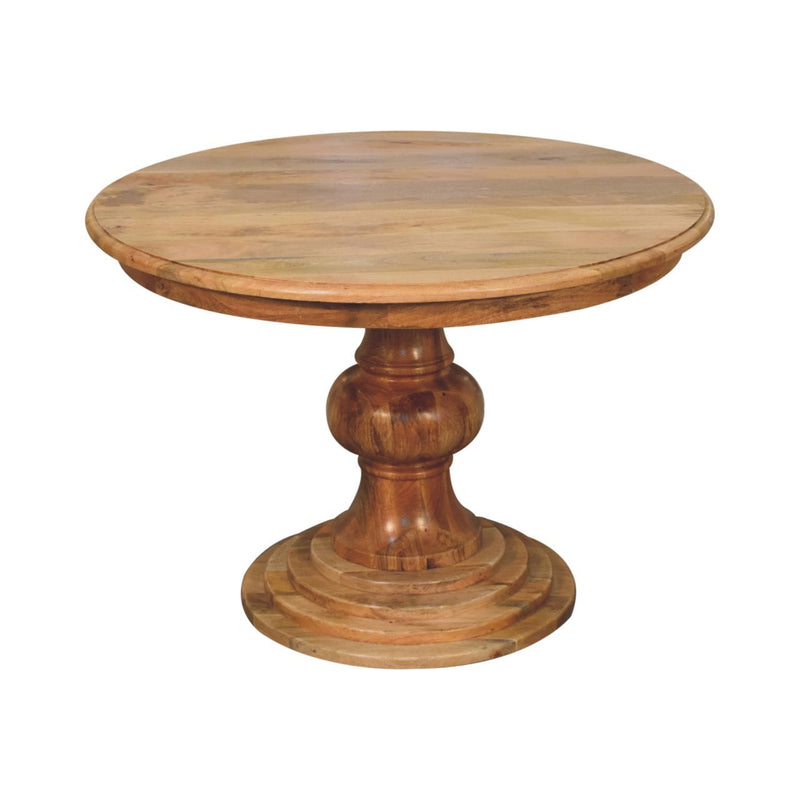 Round Turned Dining Table - Oak - R&R Furniture Gallery (Fountain Valley, CA)