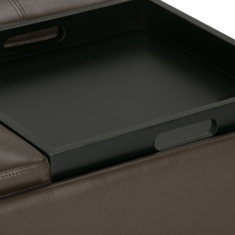 Avalon - Square Coffee Table, Storage Ottoman - R&R Furniture Gallery (Fountain Valley, CA)