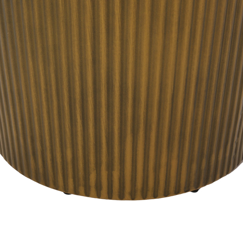 Langseth - Iron Sunburst Side Table Modern Design - R&R Furniture Gallery (Fountain Valley, CA)