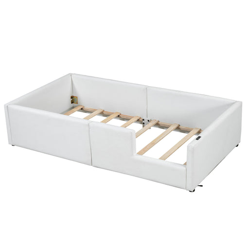 Platform Bed With Guardrail And Charging Station - R&R Furniture Gallery (Fountain Valley, CA)