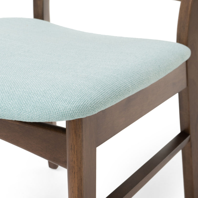 Mid Century Dining Chairs With Cushioned Seats And Wood Frame (Set of 2) - R&R Furniture Gallery (Fountain Valley, CA)