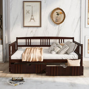 Modern DreamHaus multifunctional daybed with built-in storage drawers and sleek design, perfect for contemporary bedrooms.