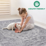 Marfi - 6' X 9' Oriental Area Rug - Silver - R&R Furniture Gallery (Fountain Valley, CA)