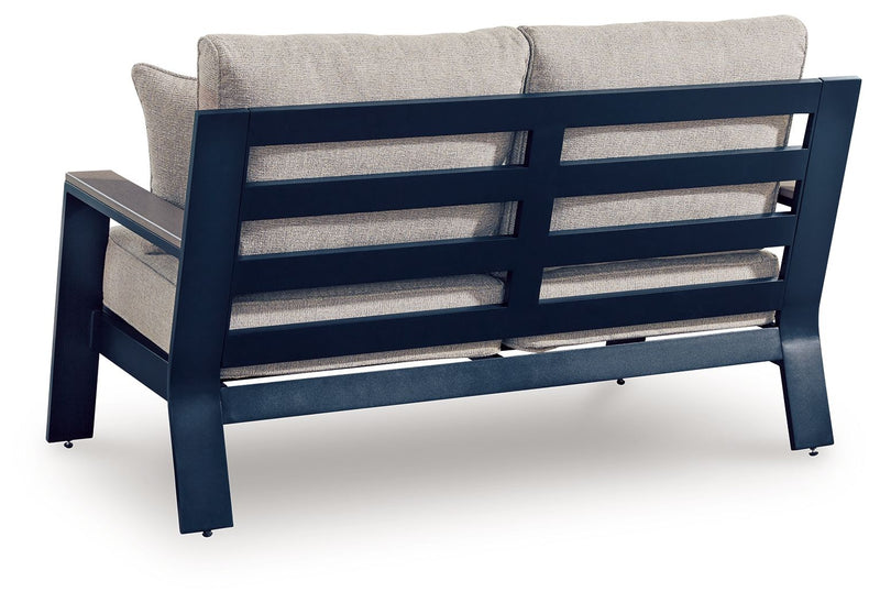 East Beach - Loveseat With Cushion - Blue - R&R Furniture Gallery (Fountain Valley, CA)