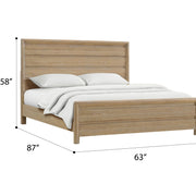 Panel Bed Frame With Unique Headboard And Included Slats - R&R Furniture Gallery (Fountain Valley, CA)