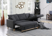 Colton - Reversible Sleeper Sectional Sofa With Storage Chaise - Dark Gray - R&R Furniture Gallery (Fountain Valley, CA)