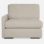 Uttermost Refuge sofa chaise with plush cushions and modern design, featuring sleek upholstery and a comfortable, stylish lounge area.