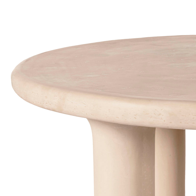 Barbara - 47" Indoor / Outdoor Round Dining Table - Cream - R&R Furniture Gallery (Fountain Valley, CA)