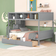 Bunk Bed With Shelfs, Storage Staircase And 2 Drawers - R&R Furniture Gallery (Fountain Valley, CA)