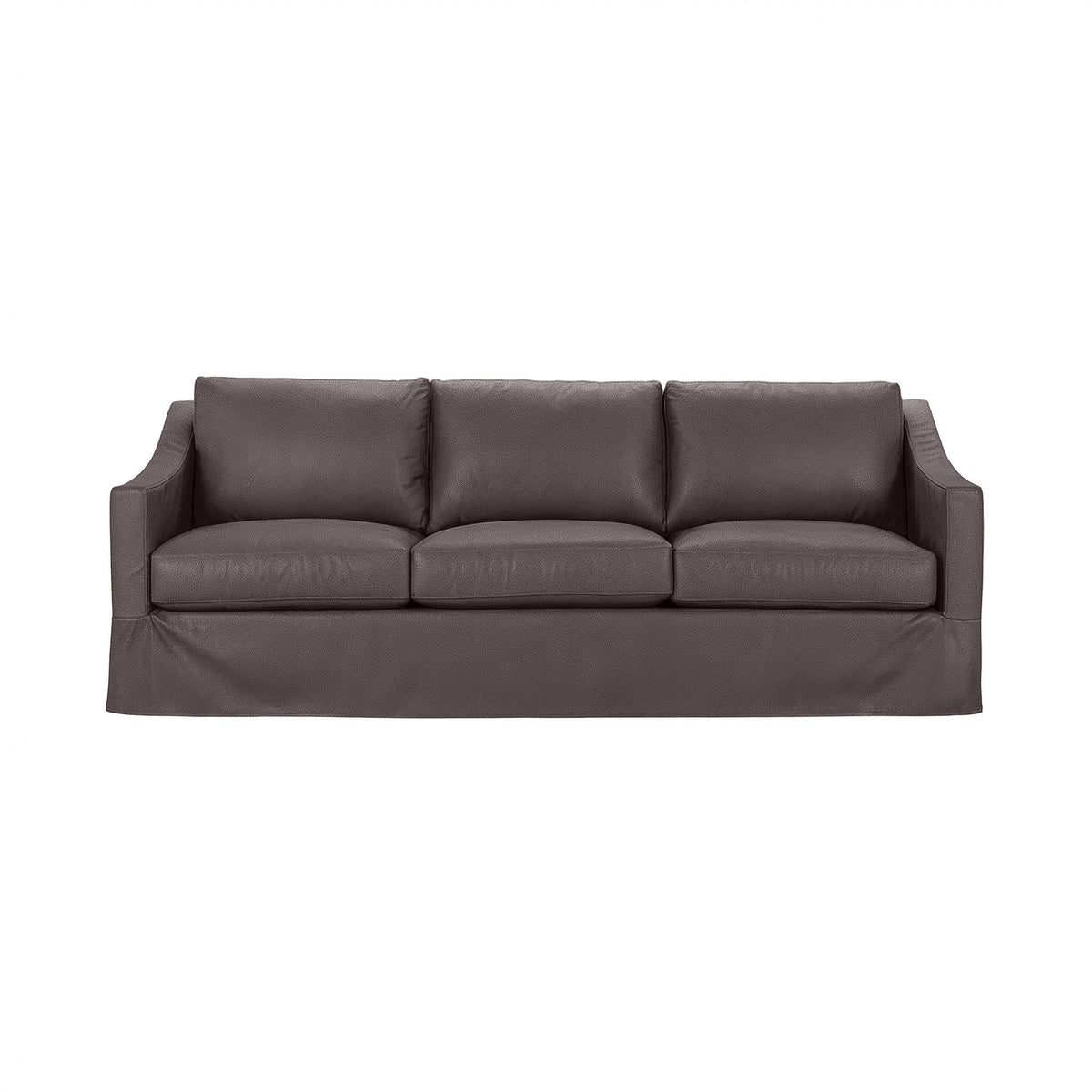 Classic Home Kipton upholstered stationary sofa with plush cushions and elegant fabric upholstery in a cozy living room setting.